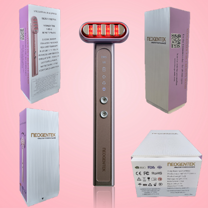 Neogentek 9- In- 1 Red Light Microcurrent Beauty Wand