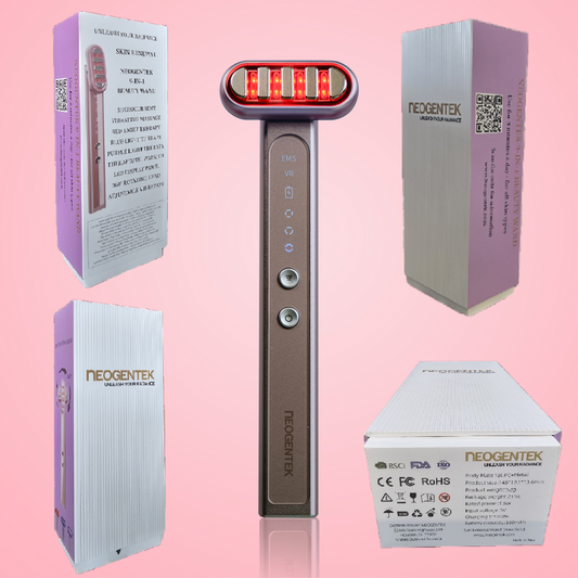 Neogentek 9- In- 1 Red Light Microcurrent Beauty Wand