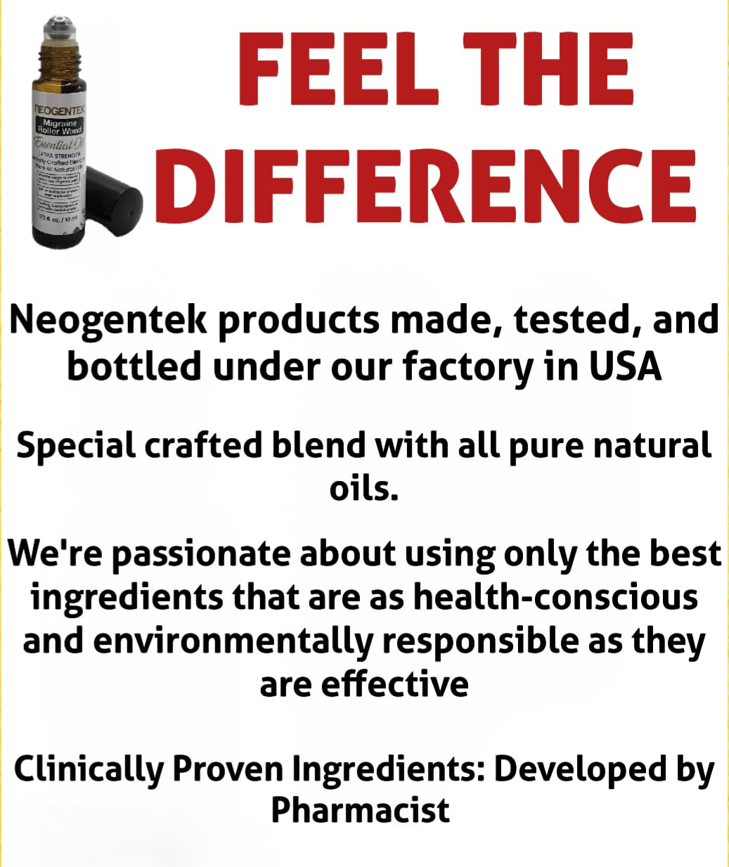 Migraine, Sinus Essential Oil Roller | Made From 7 Powerful Essential Oils | Natural Comfort & Relaxation Aromatherapy Roll-On for Headache, Sinus 10ml