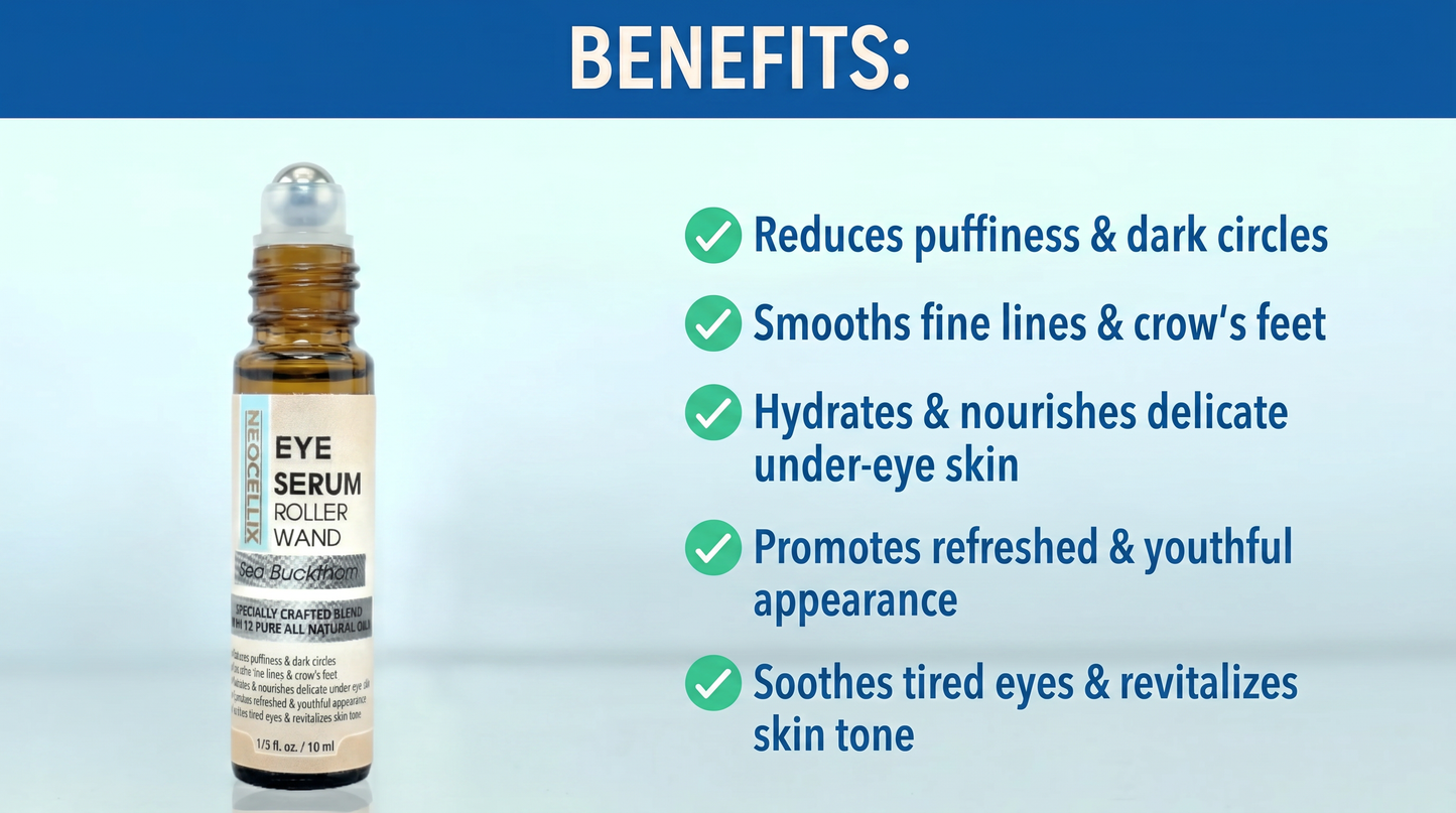 Eye Serum Oil Roller | Made in Usa - 10 ML
