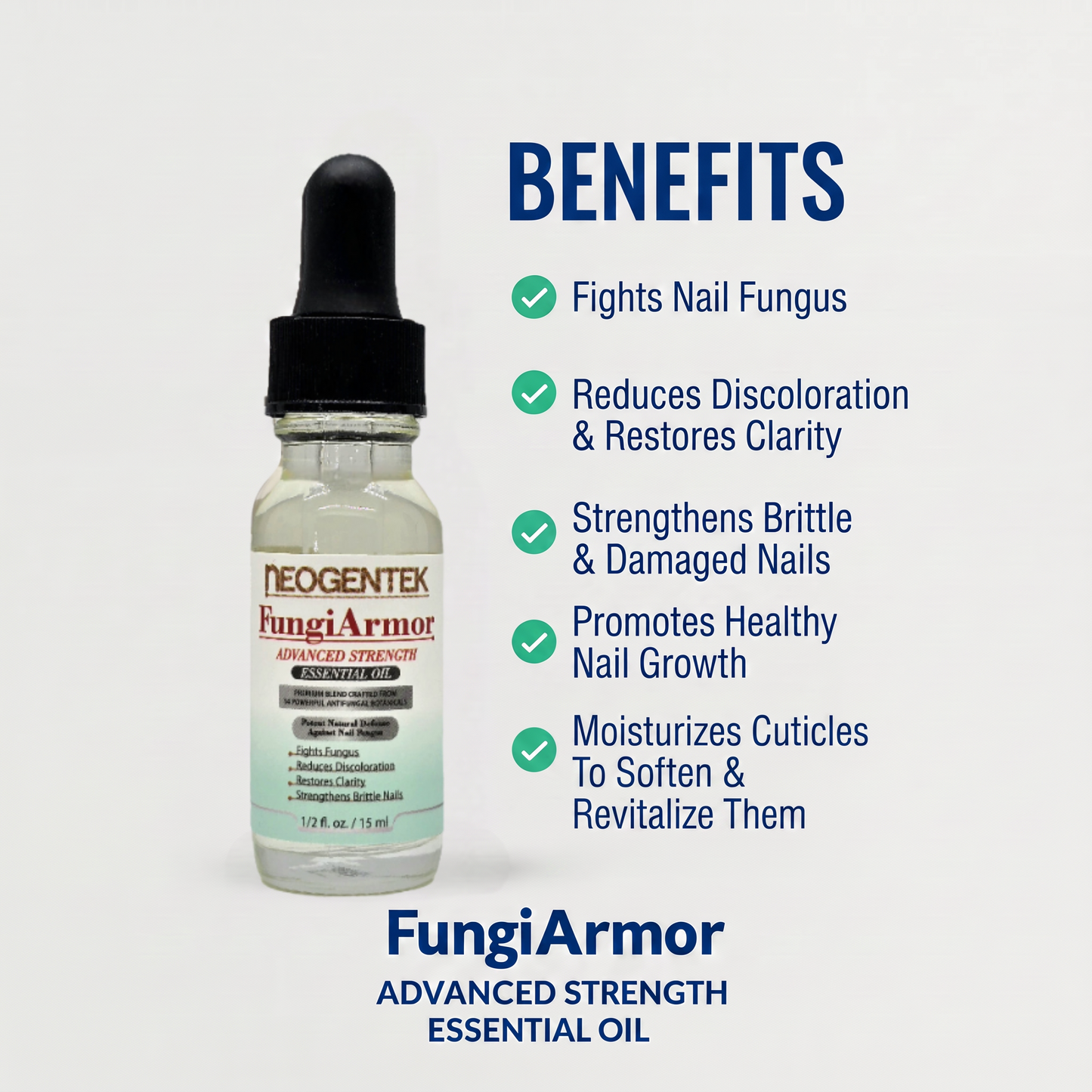 Neogentek FungiArmor -  Nail Fungus Treatment - Made in USA - 15ML