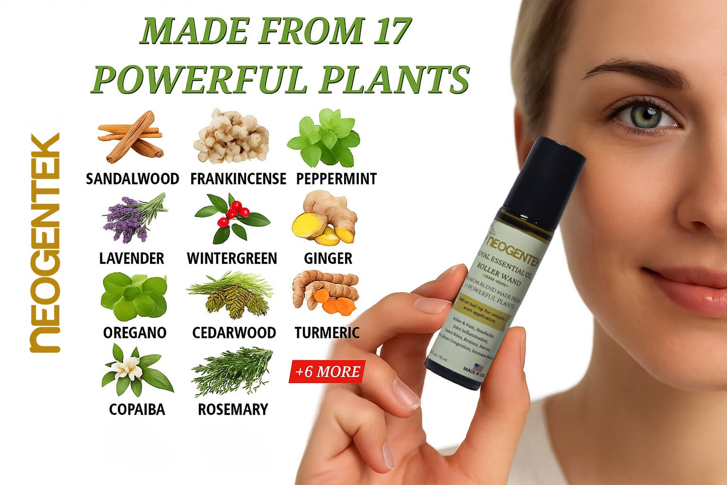 Royal Aches & Pains Essential Oil Blend | Crafted Blend of 17 Powerful Essential Oils | Made in USA | Natural Comfort & Relaxation – Aromatherapy Roll-On for Muscles & Joints, Headache, Sinus – 10ml