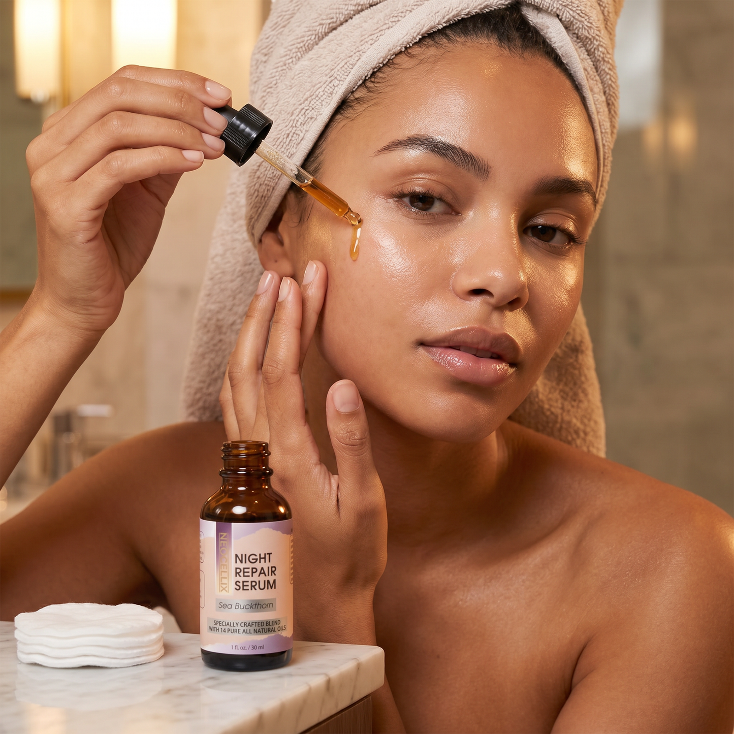 Night Repair Essential Oil Serum | Made in Usa - 1 Fl Oz