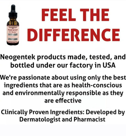 Hair & Scalp Tonic Essential Oil – Made from 14 Botanical Oils for Thicker, Fuller Hair • Root-Strengthening & Scalp-Nourishing Serum • Refreshing Herbal Formula – Made in USA -1 oz