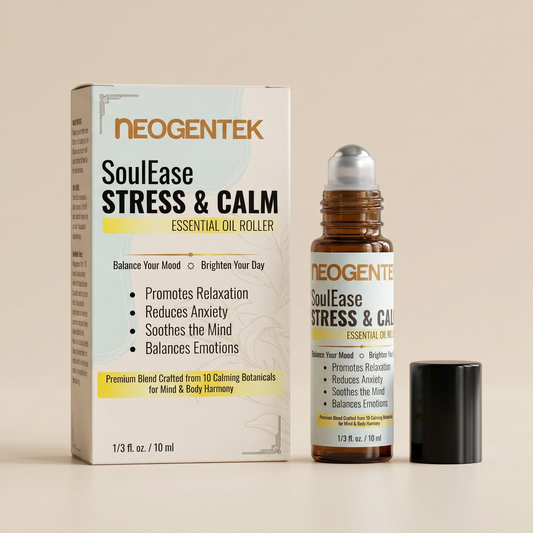 SoulEase Stress & Calm Essential Oil Roller | Made in USA -  10ML