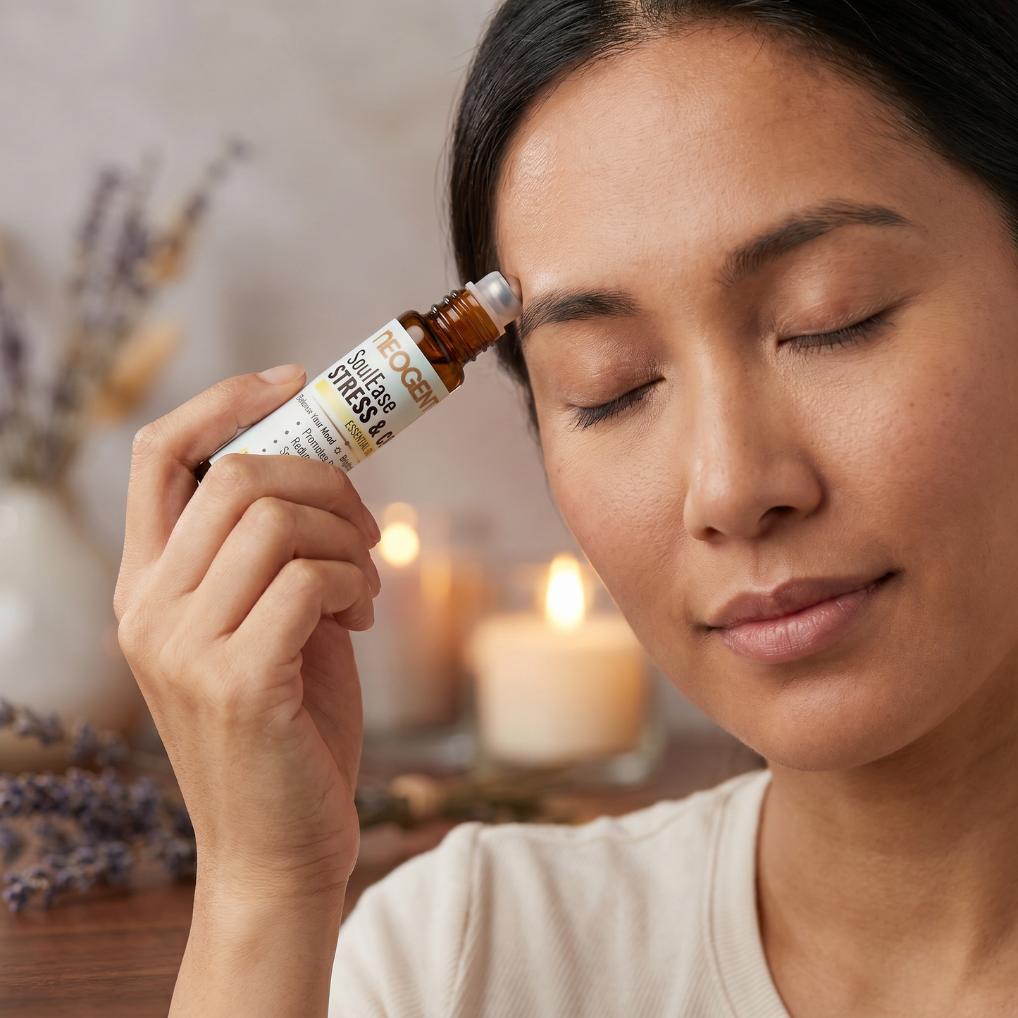SoulEase Stress & Calm Essential Oil Roller | Made in USA -  10ML