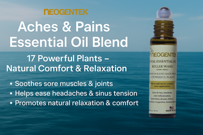 Royal Aches & Pains Essential Oil Blend | Crafted Blend of 17 Powerful Essential Oils | Made in USA | Natural Comfort & Relaxation – Aromatherapy Roll-On for Muscles & Joints, Headache, Sinus – 10ml
